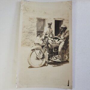 1943 Photo 1931 Harley Davidson Morotcycle San Domingo Native American 30m Home